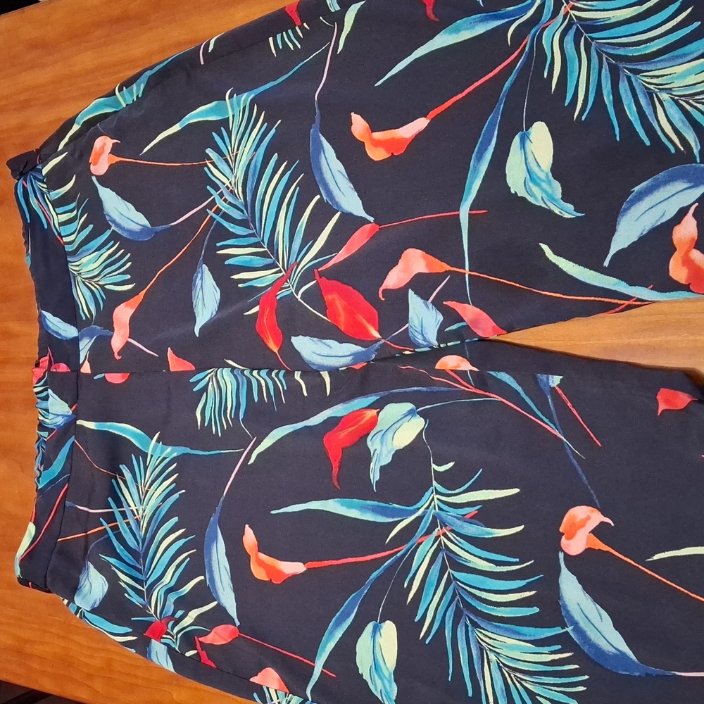 Liz Claiborne Tropical Print Pants, L